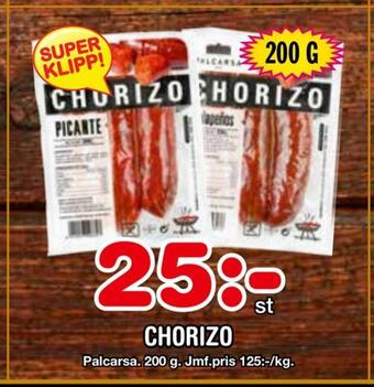 Nya Pulsen Chorizo erbjuda