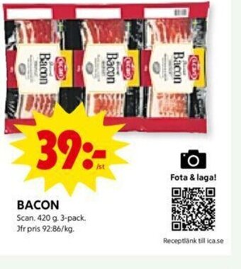 ICA Kvantum Bacon erbjuda