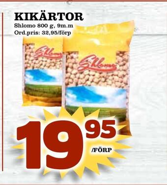 Supergrossen Kikärtor erbjuda