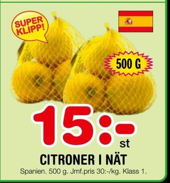 Nya Pulsen Citroner i nät erbjuda
