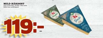 Supergrossen Mild hårdost erbjuda