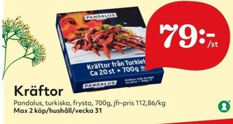 Hemköp Pandalus Kräftor 700g erbjuda