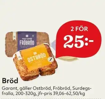 Hemköp Garant Bröd 200-320g erbjuda