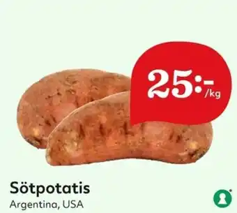 Hemköp Argentina, USA Sötpotatis erbjuda