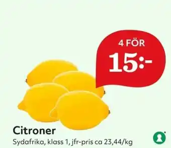 Hemköp Sydafrika Citroner erbjuda