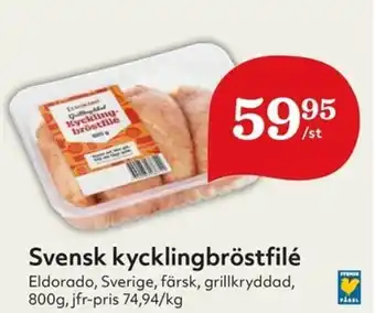 Hemköp Eldorado Svensk Kycklingbröstfilé 800g erbjuda