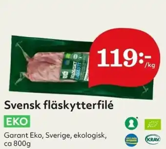 Hemköp Garant Eko Svensk fläskytterfilé 800g erbjuda