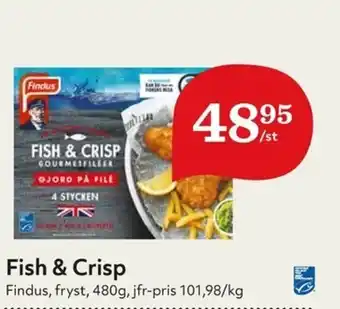 Hemköp Findus Fish & Crisp 480g erbjuda