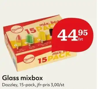 Hemköp Dazzley Glass mixbox 15-pack erbjuda