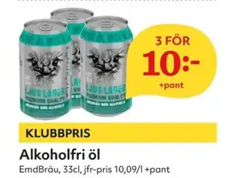 Hemköp EmdBräu Alkoholfri öl 33cl erbjuda
