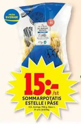 ICA Maxi ICA Sommarpotatis Estelle I Påse 900g erbjuda