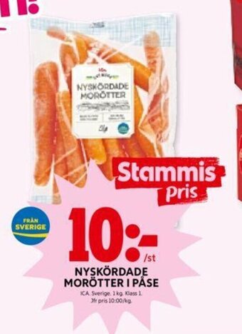 ICA Kvantum Nyskördade Morötter i Påse erbjuda