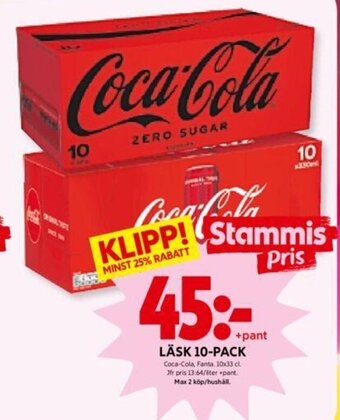 ICA Kvantum Läsk 10-pack erbjuda