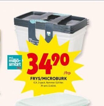 ICA Kvantum Frys/Microburk erbjuda
