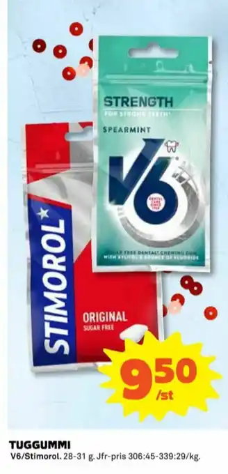 V6 Tuggummi