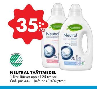 ÖoB Neutral tvättmedel erbjuda