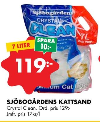 ÖoB Sjöbogårdens kattsand erbjuda