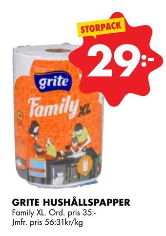 ÖoB Grite hushållspapper erbjuda