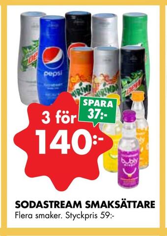ÖoB Sodastream smaksättare erbjuda