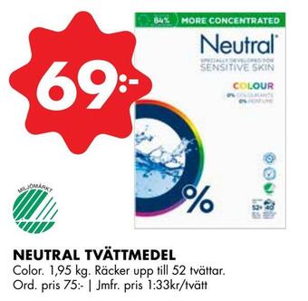 ÖoB Neutral tvättmedel erbjuda