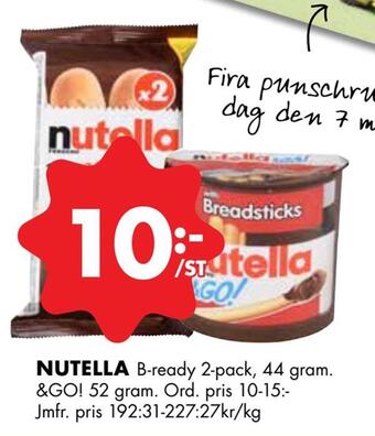 ÖoB Nutella erbjuda