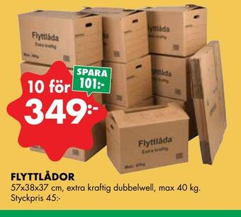 ÖoB Flyttlådor erbjuda