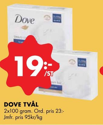 ÖoB Dove tvål erbjuda