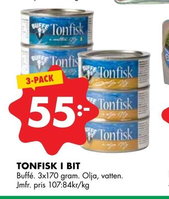 ÖoB Tonfisk i bit erbjuda