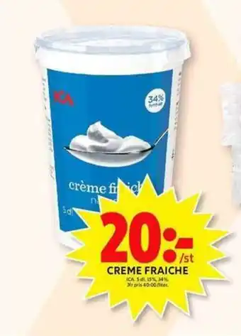 ICA Maxi ICA Creme Fraiche 5dl erbjuda