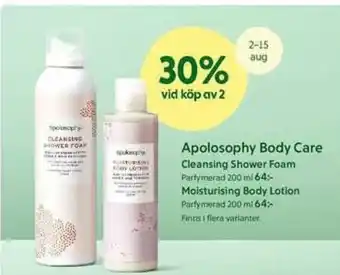ICA Maxi 30% vid köp av 2 Apolosophy Body Care erbjuda