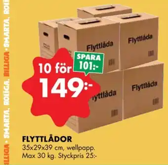 ÖoB Saplex flyttlådor erbjuda