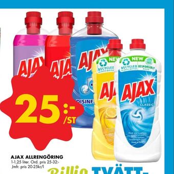 ÖoB Ajax rengöringsmedel erbjuda