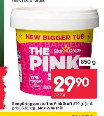 Rusta The pink stuff rengöringsmedel erbjuda