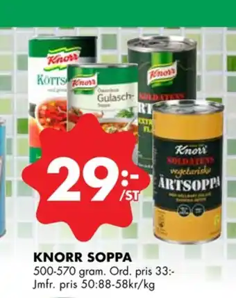 ÖoB Knorr soppor erbjuda