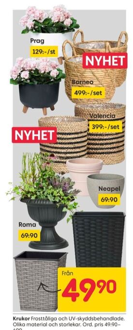 Rusta Ashby garden krukor erbjuda