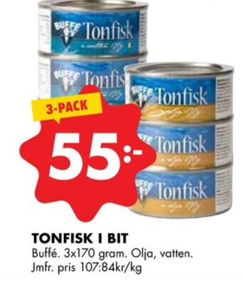 ÖoB Buffe tonfisk erbjuda