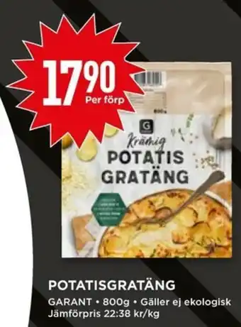Willys Garant Potatisgratäng 800g erbjuda