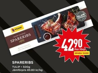 Willys Tulip Spareribs 500g erbjuda