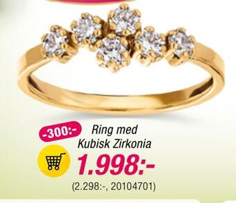 Guldfynd Ring med kubisk zirkonia erbjuda