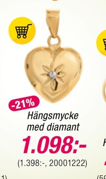 Guldfynd Hängsmycke med diamant erbjuda