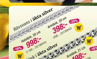 Guldfynd Rävsvans i äkta silver erbjuda