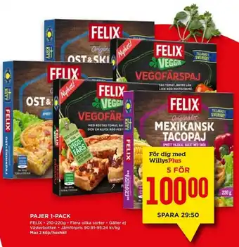 Felix Pajer 1-pack 210-220g