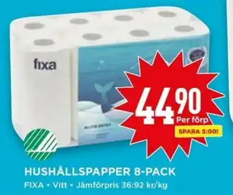 Willys Fixa Hushållspapper 8-pack erbjuda