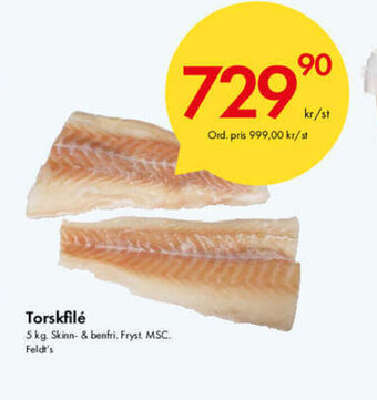 Snabbgross Torskfilé erbjuda