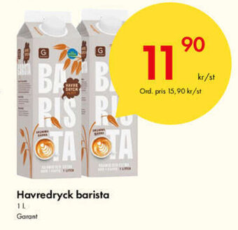 Snabbgross Havredryck Barista erbjuda