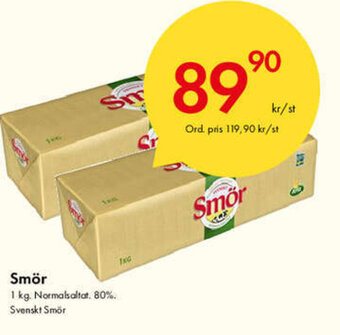 Snabbgross Smör erbjuda