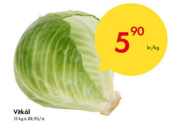 Snabbgross Vitkål erbjuda