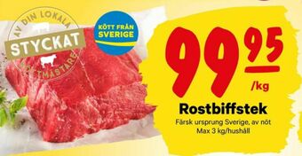 City Gross Rostbiff erbjuda