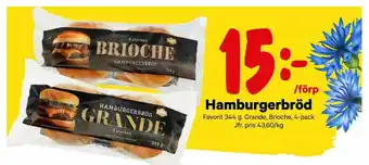 City Gross Favorit Hamburgerbröd erbjuda