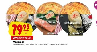 Carolines Kök Matpajer